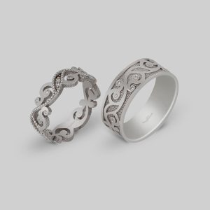 Stylish Couple Rings 21489/21483